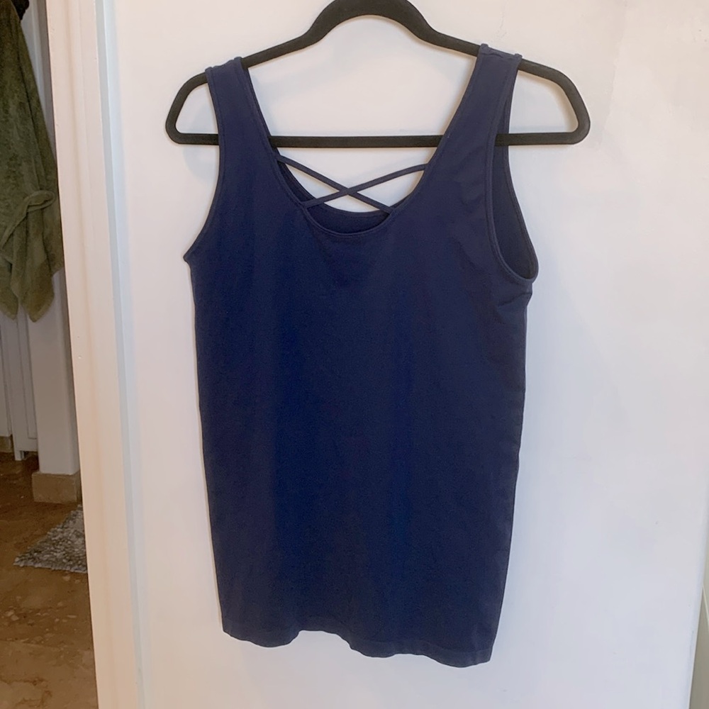Skylee Dark blue tank top , Plus one size like an extra Large